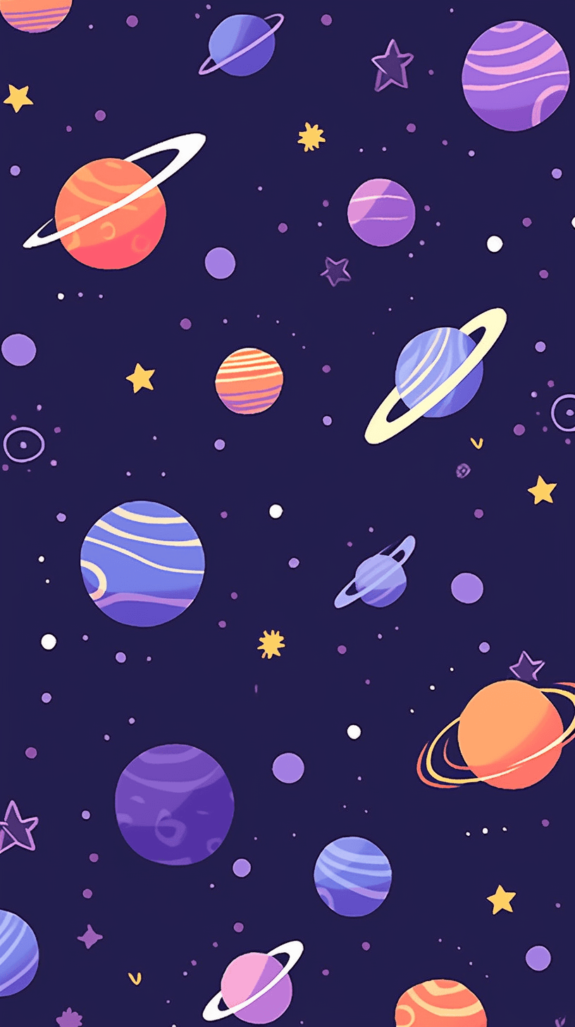 Cosmic Crew original repeating artwork