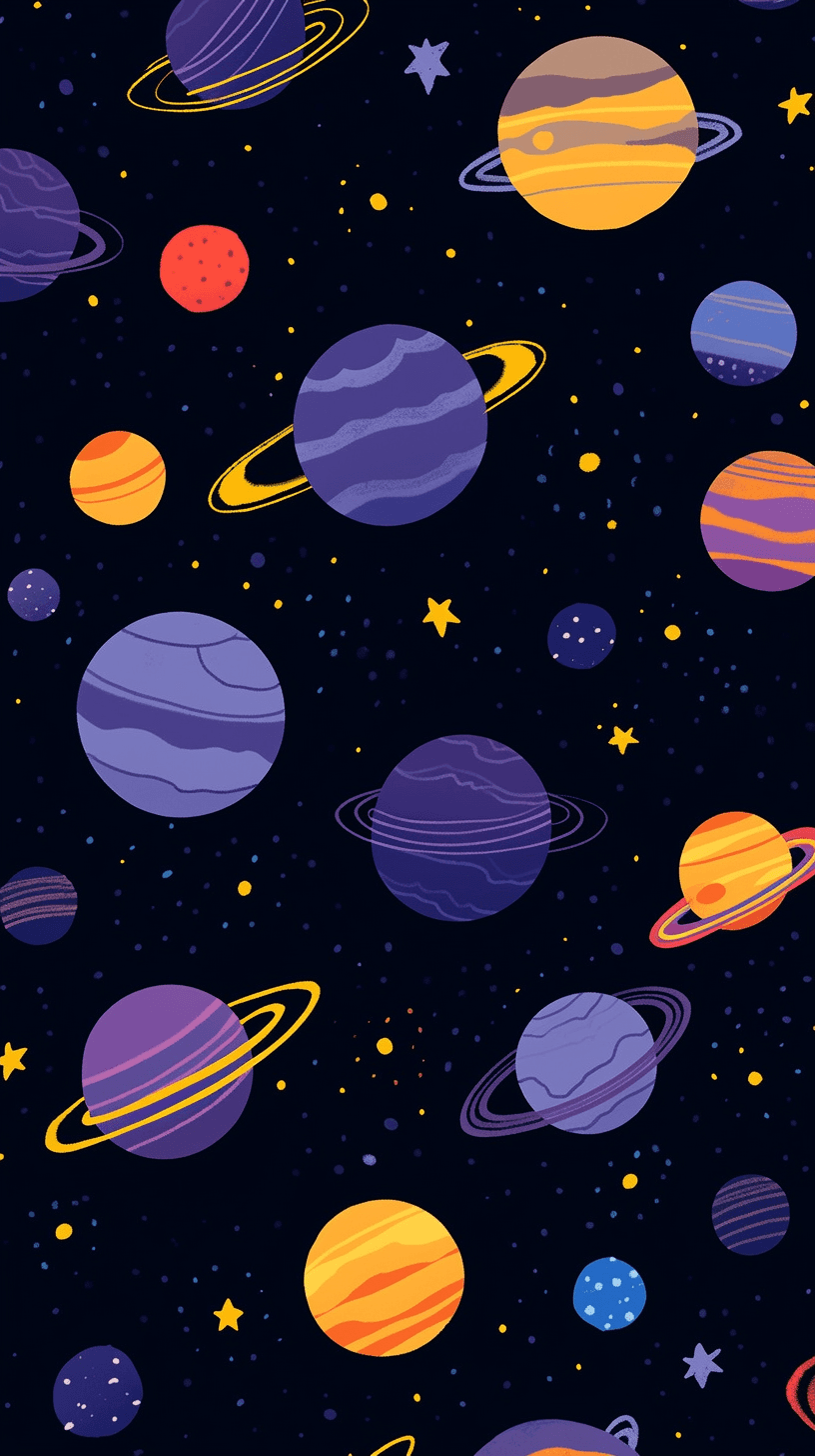 Cosmic Sunrise original repeating artwork
