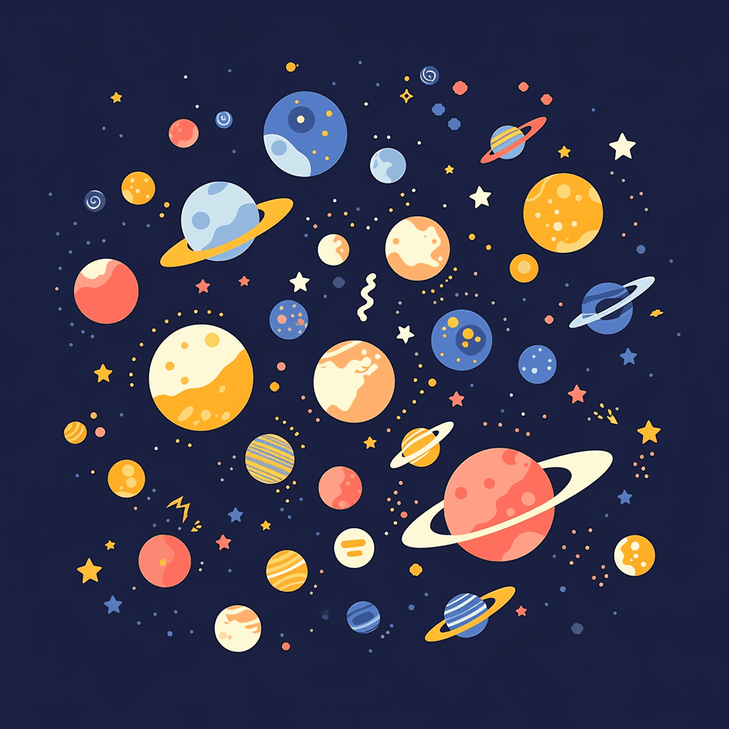 Cosmic Flare original repeating artwork