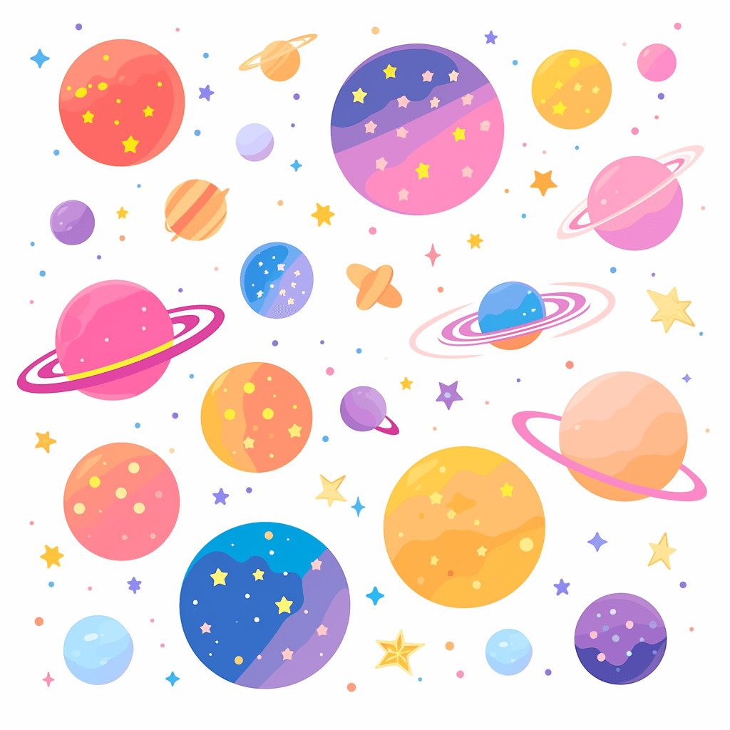 Cosmic Spark original repeating artwork