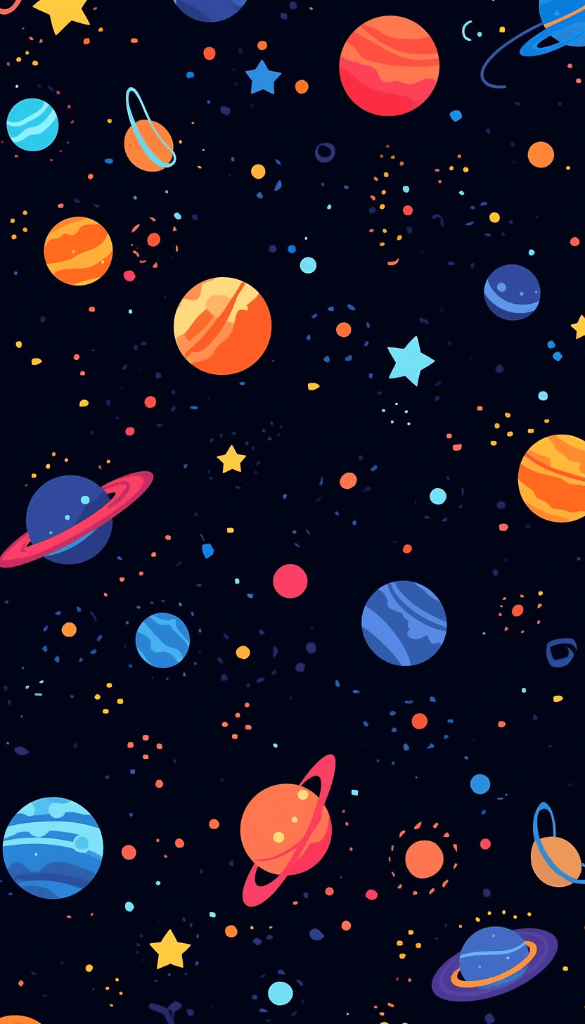 Cosmic Archive original repeating artwork