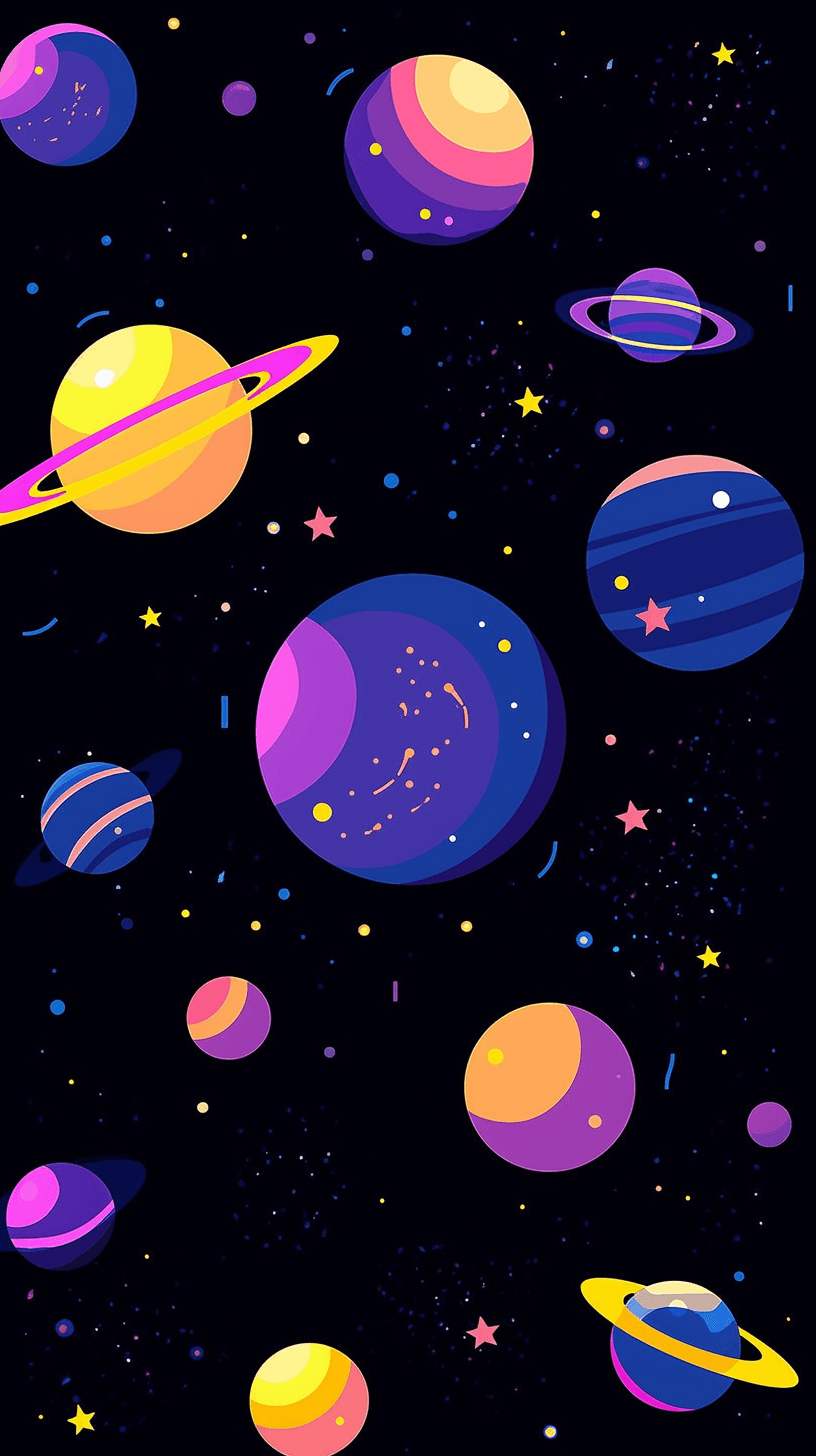 Cosmic Shine original repeating artwork
