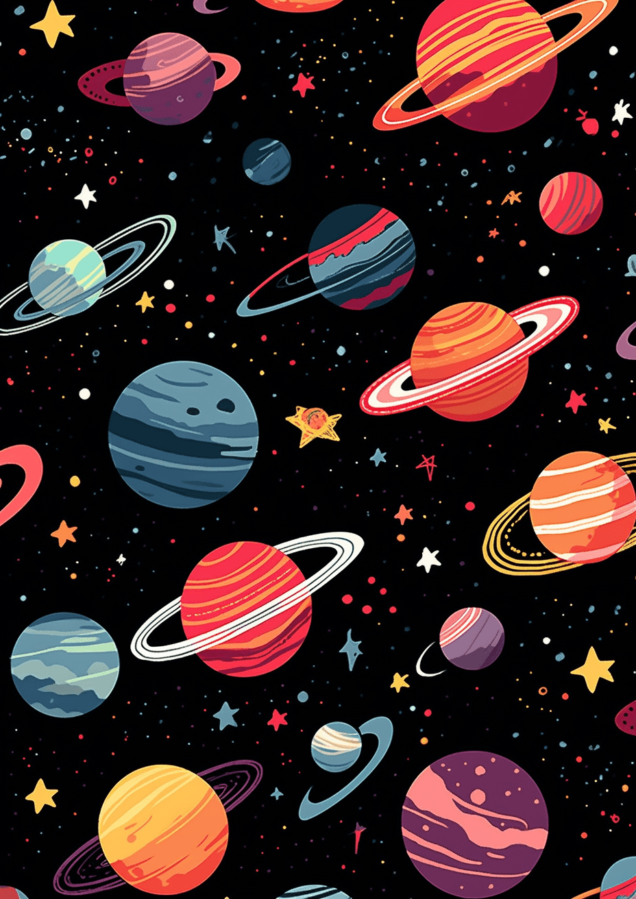 Cosmic original repeating artwork