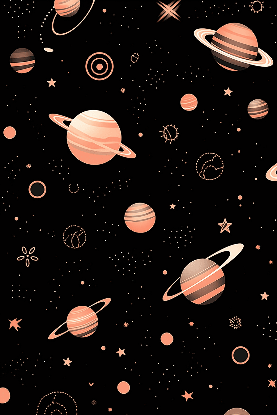 Cosmic Duo original repeating artwork
