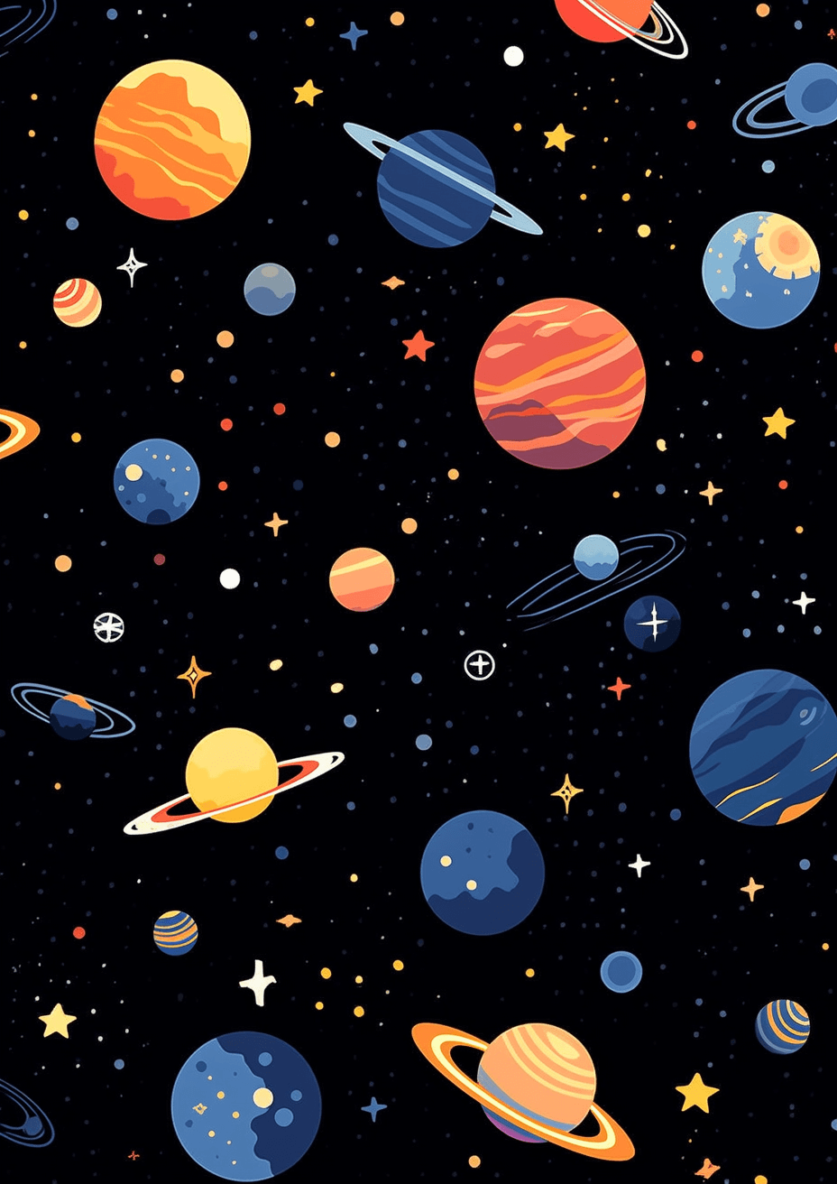 Cosmic 107 original repeating artwork