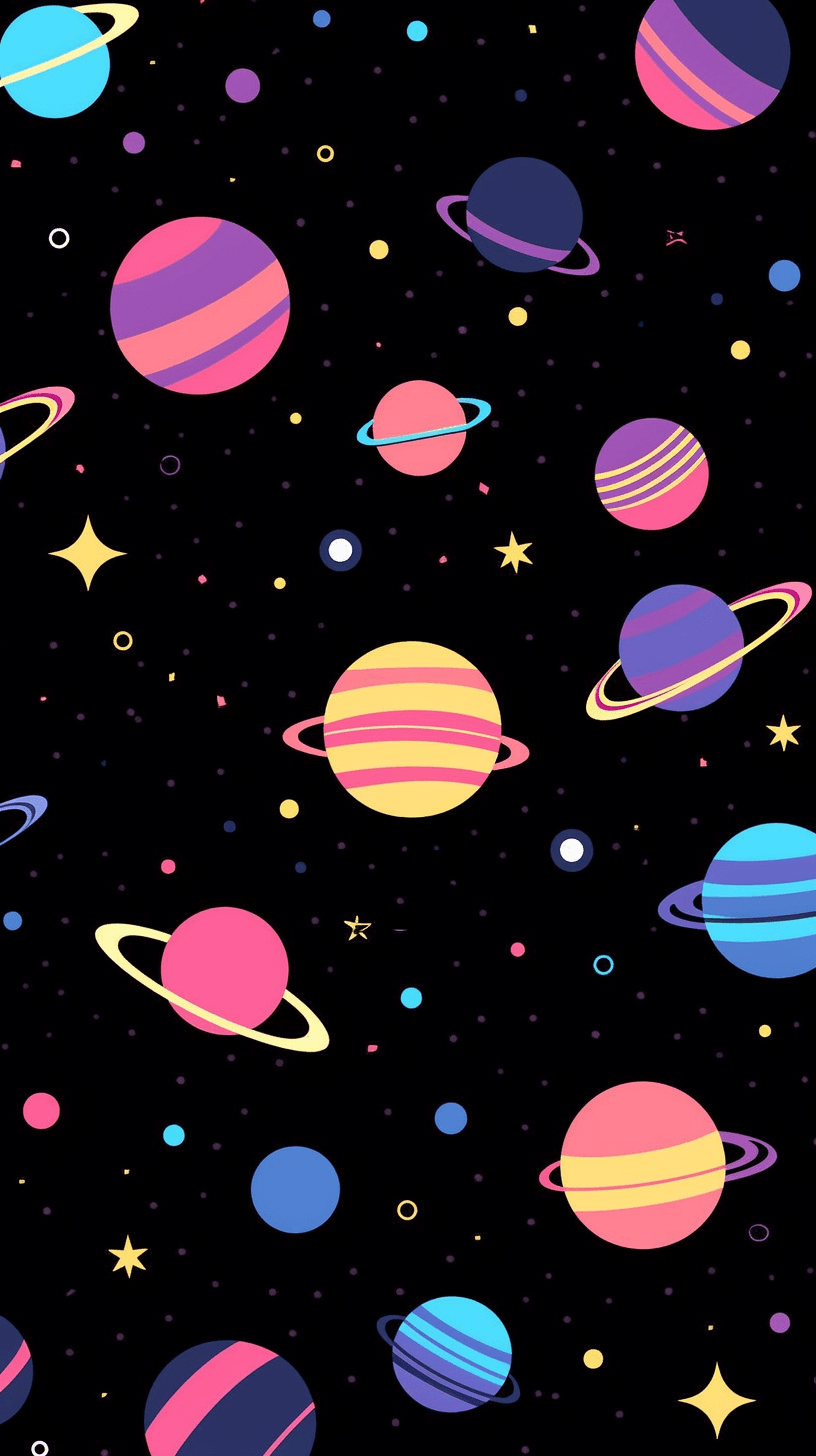 Cosmic Grow original repeating artwork