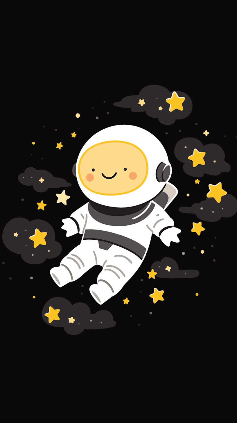 Astronaut Evening original repeating artwork