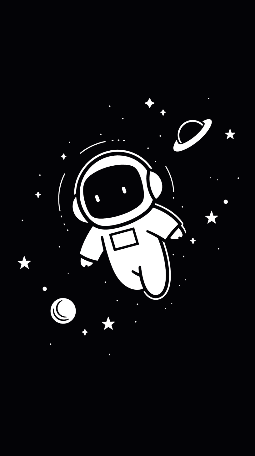 Astronaut Zip original repeating artwork