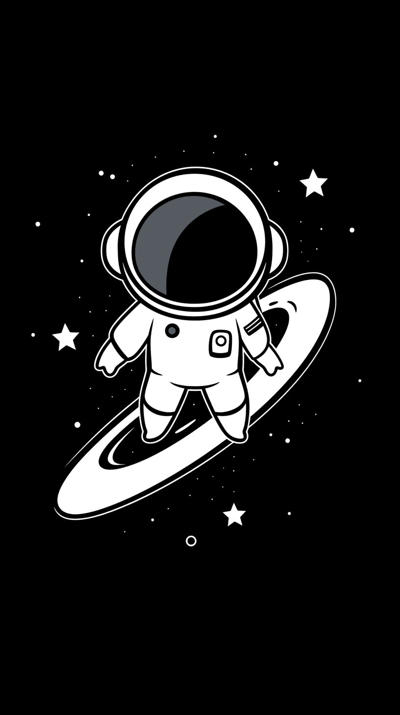 Astronaut Groove original repeating artwork