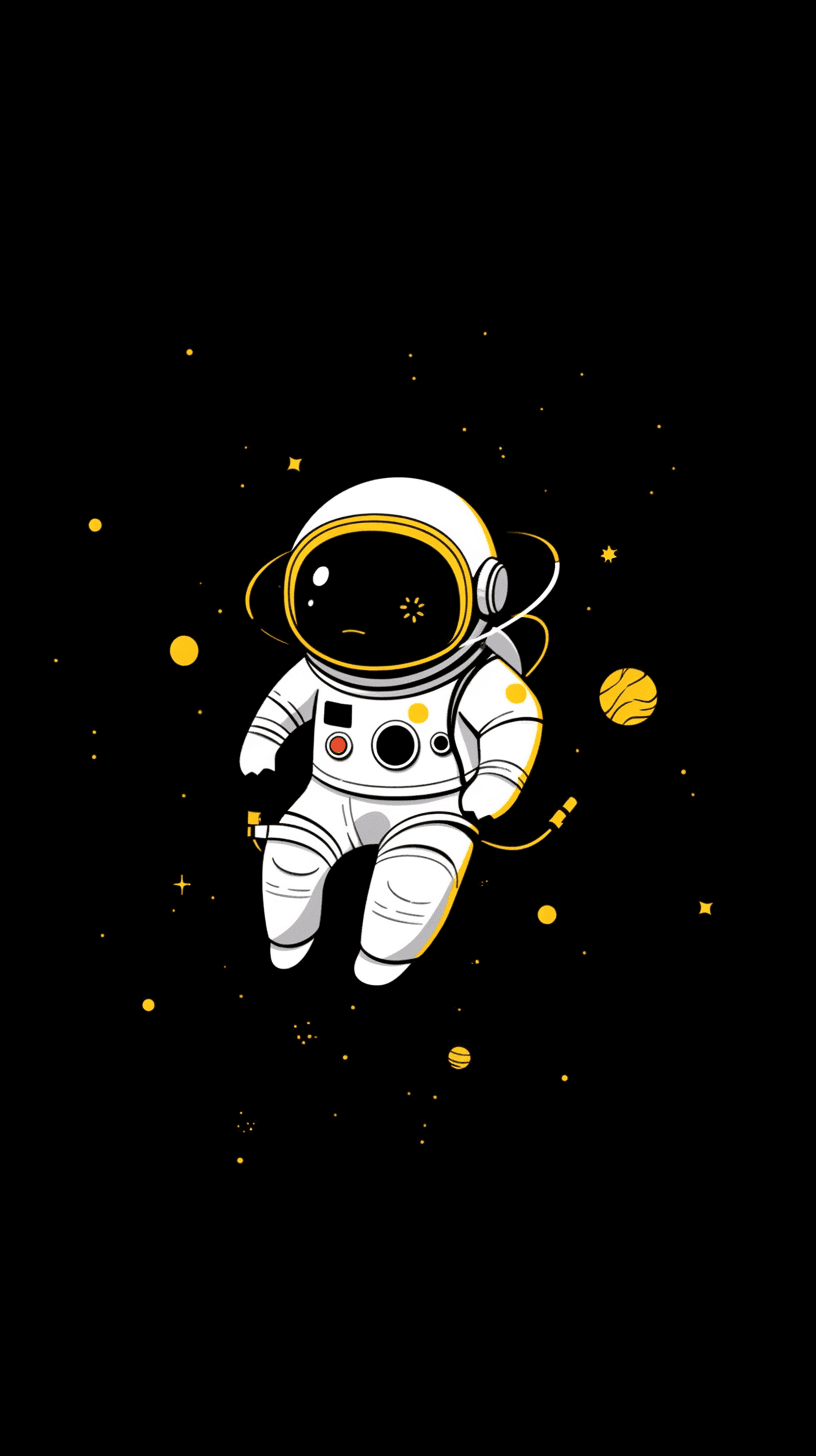 Astronaut Sprint original repeating artwork