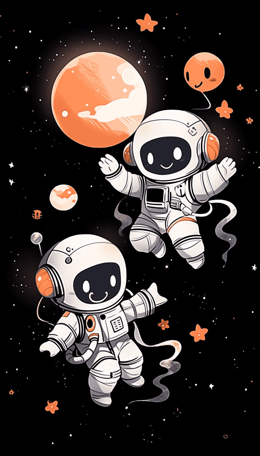 Astronaut Session original repeating artwork