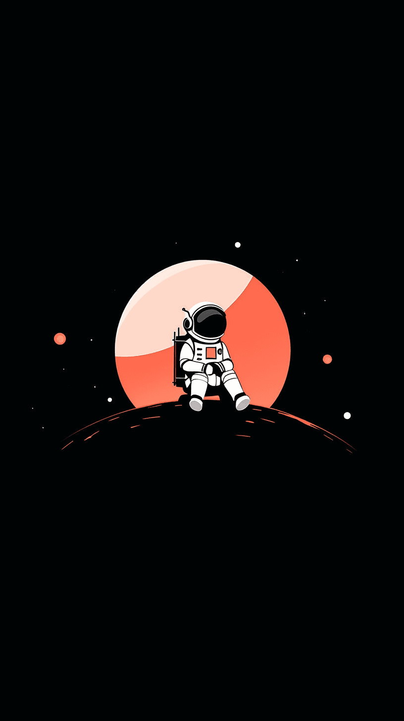Astronaut 114 original repeating artwork