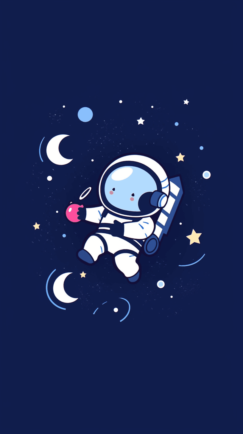 Astronaut 046 original repeating artwork