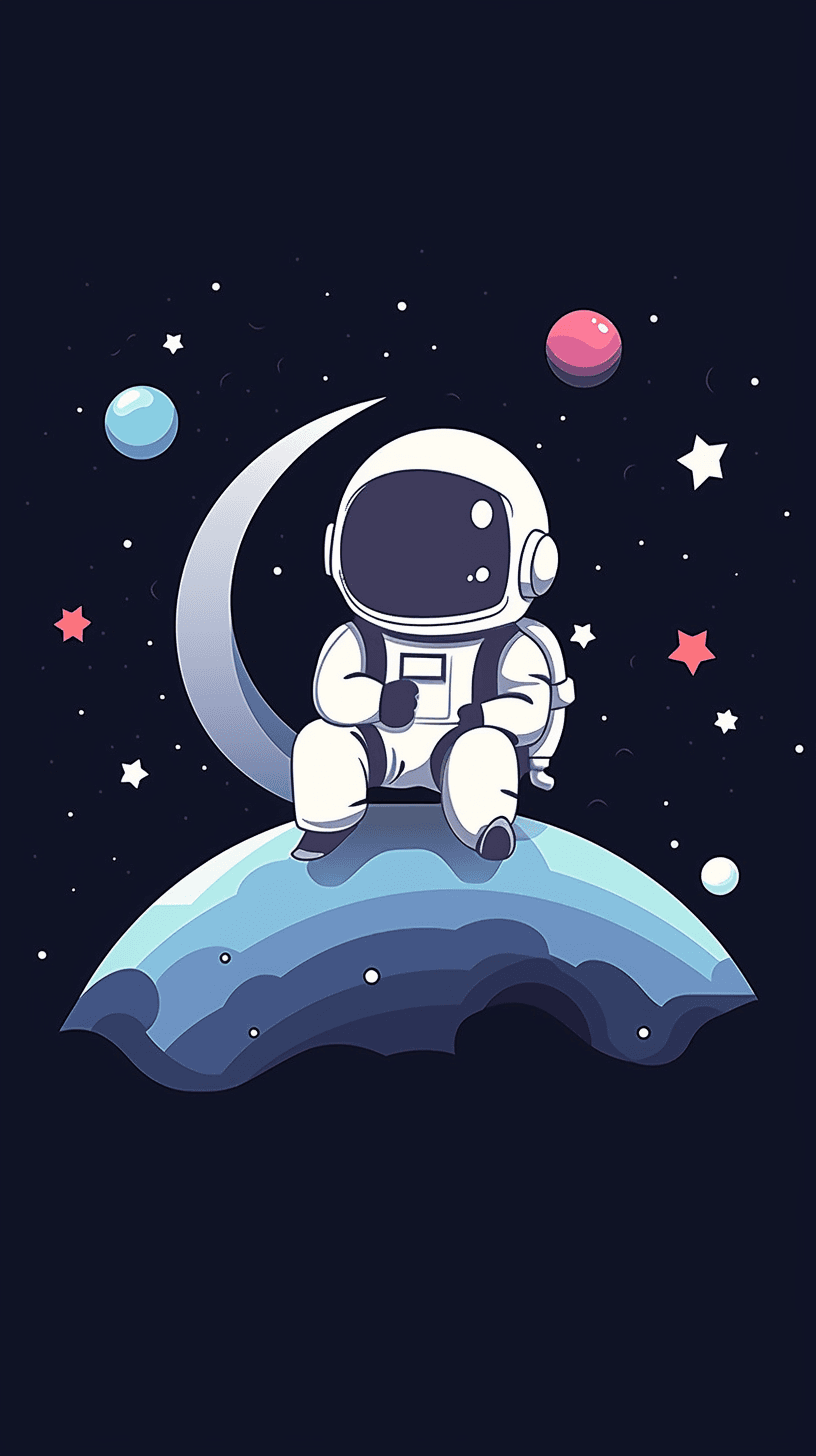 Astronaut 119 original repeating artwork