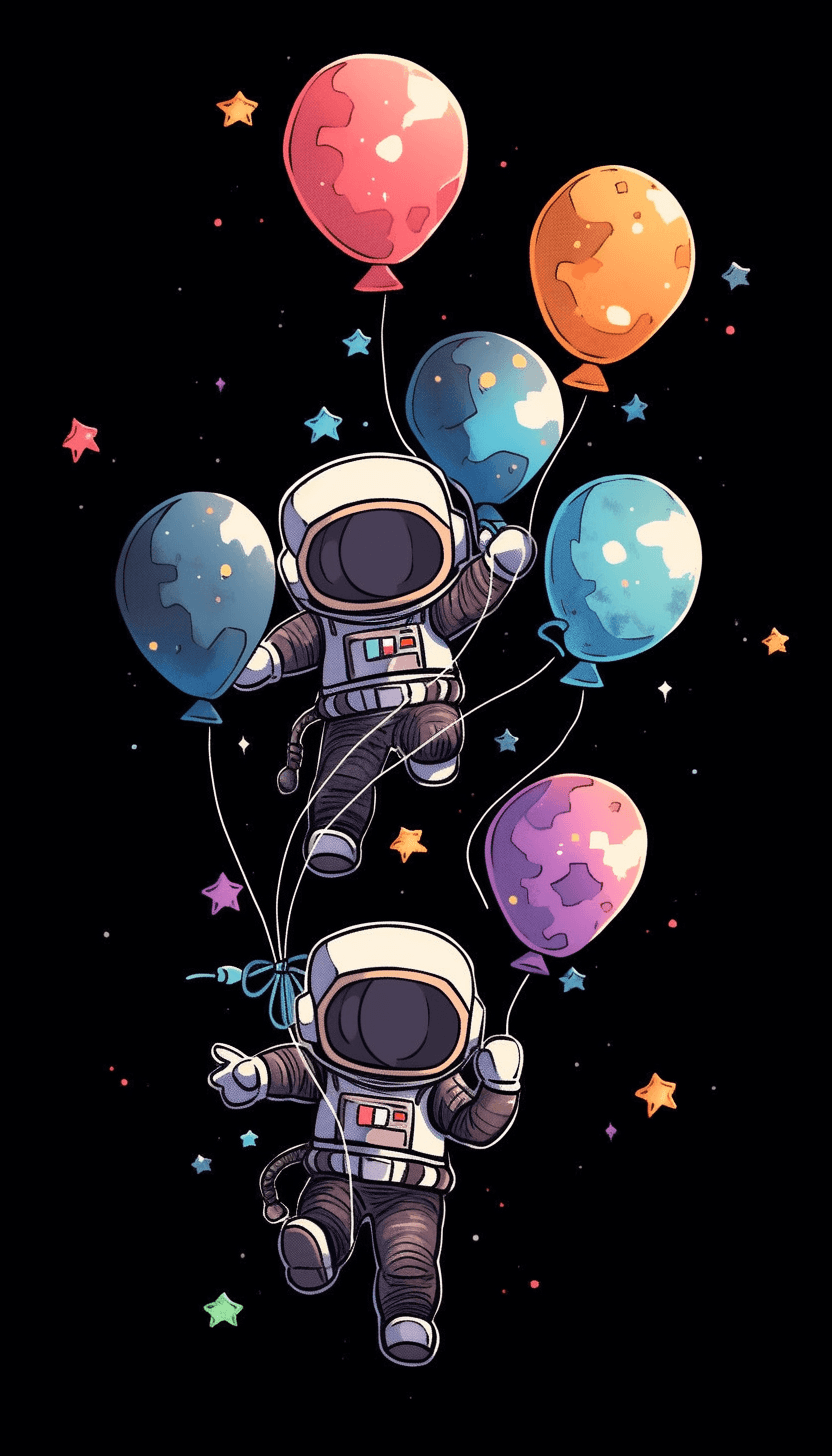 Astronaut Street original repeating artwork