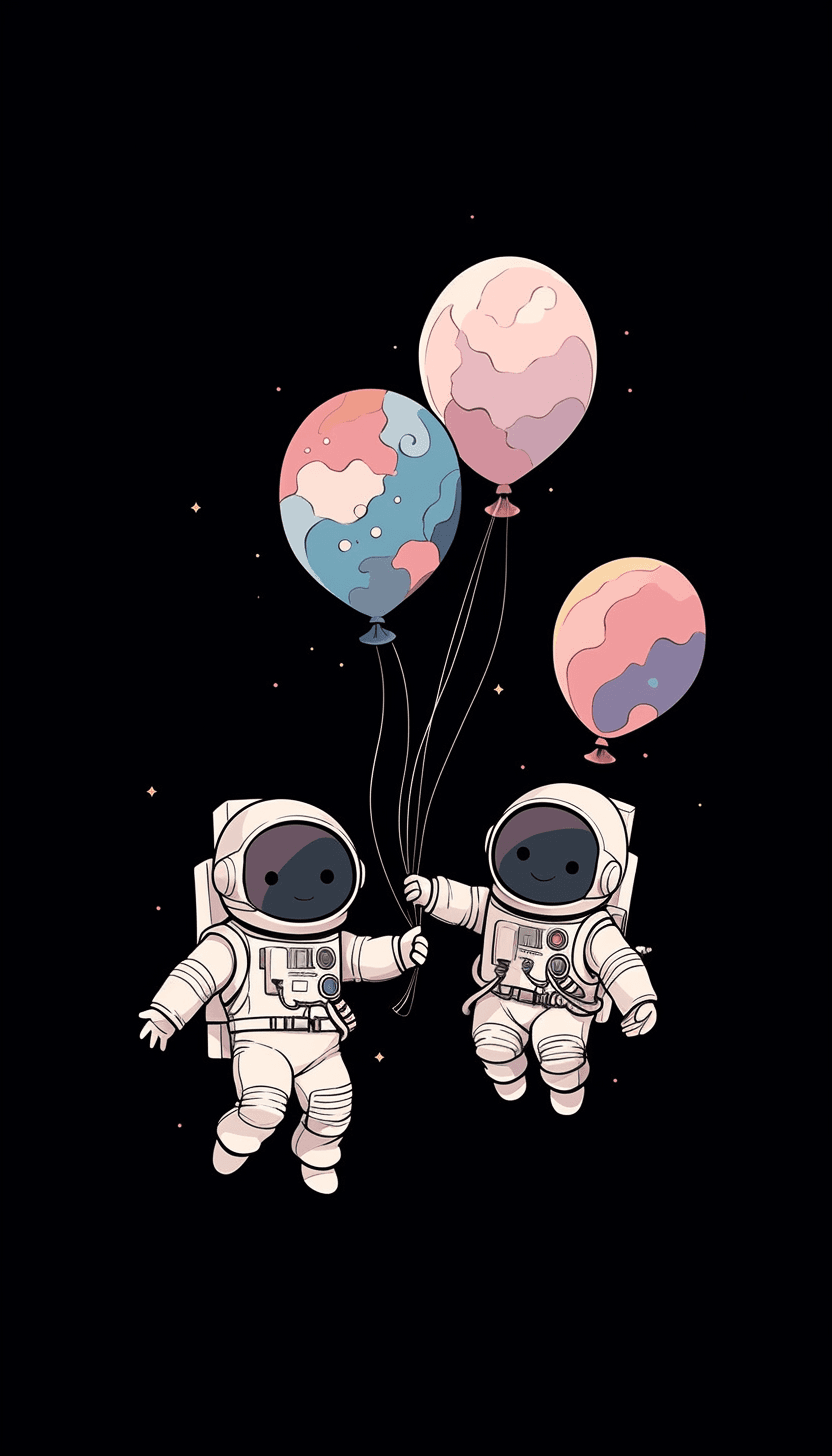Astronaut Gang original repeating artwork