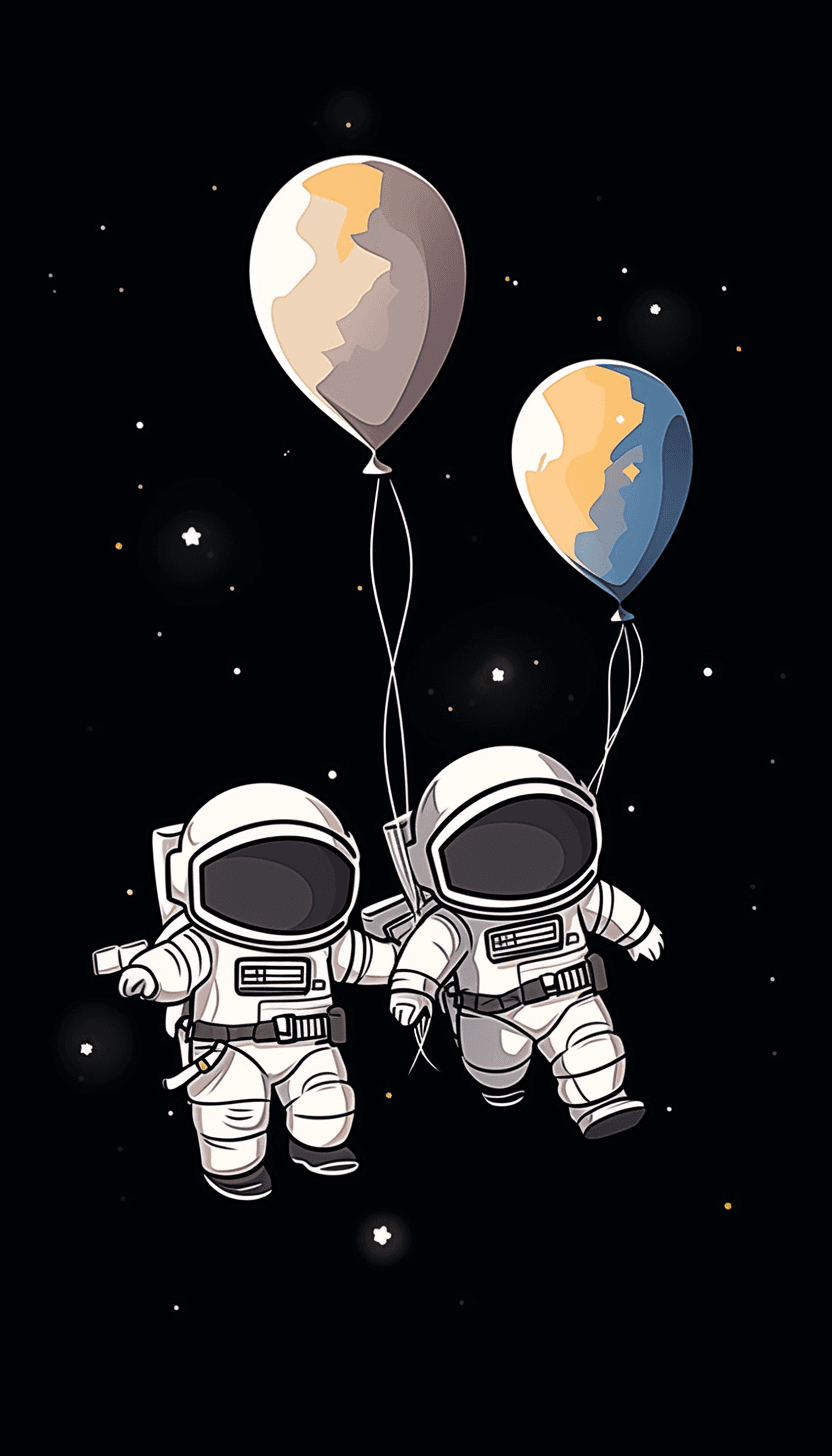 Astronaut Snap original repeating artwork