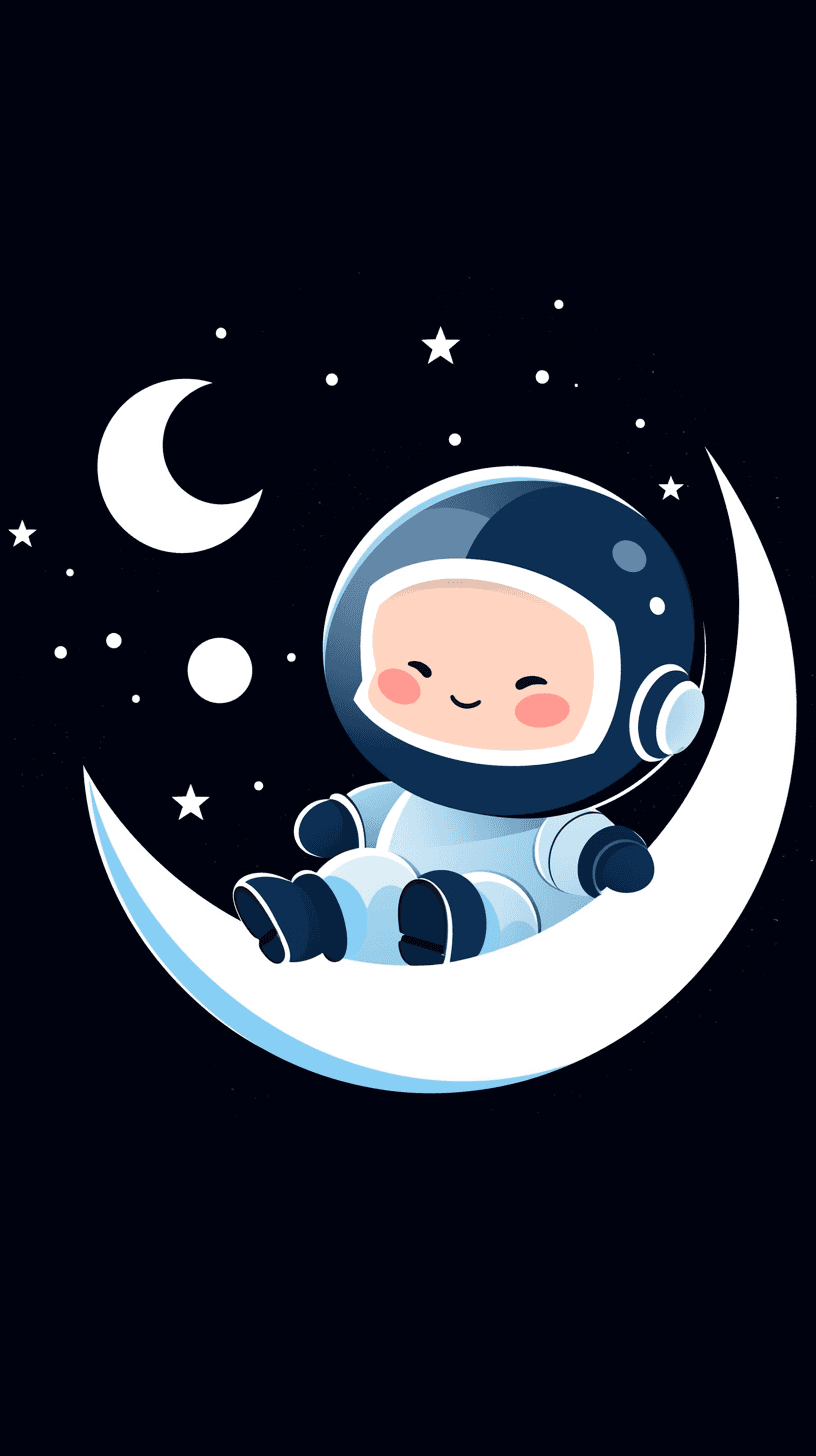Astronaut Bounce original repeating artwork