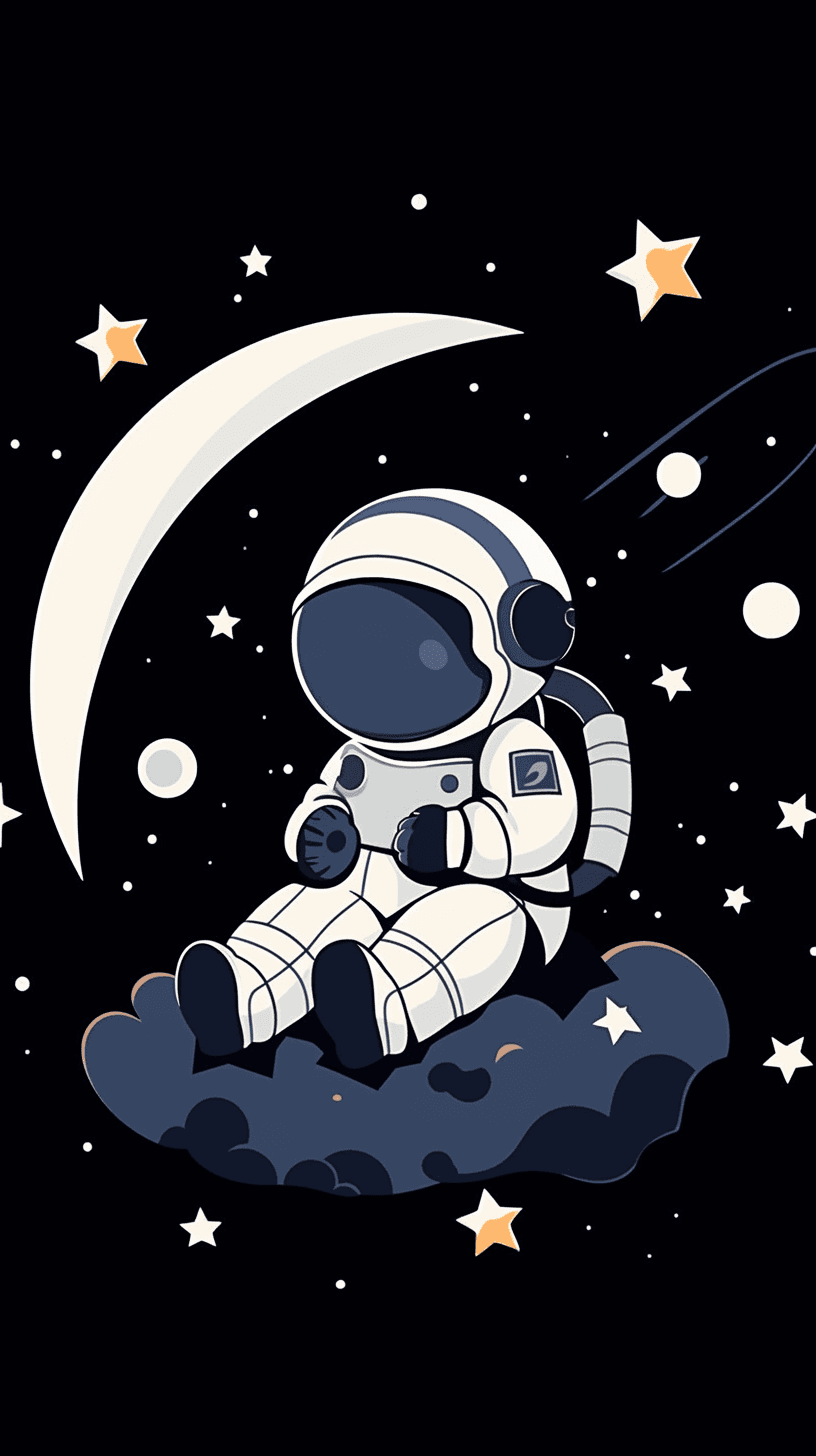 Astronaut Crew original repeating artwork