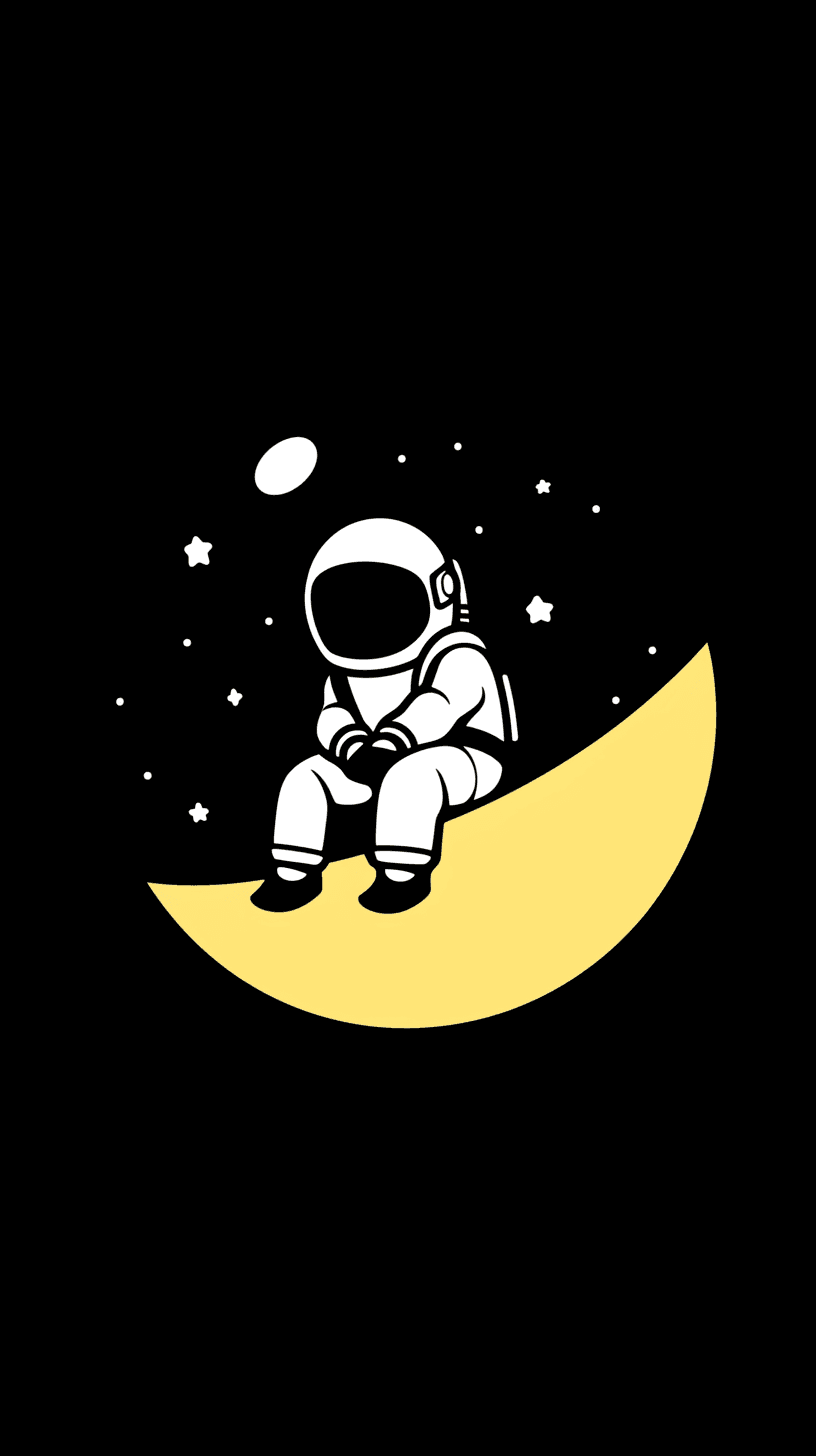 Astronaut Spin original repeating artwork