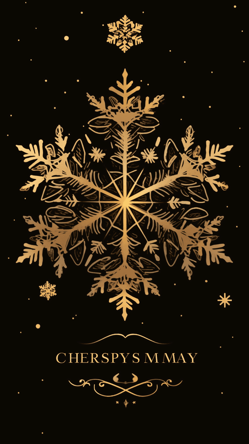 Christmas Snowflake Roam original repeating artwork