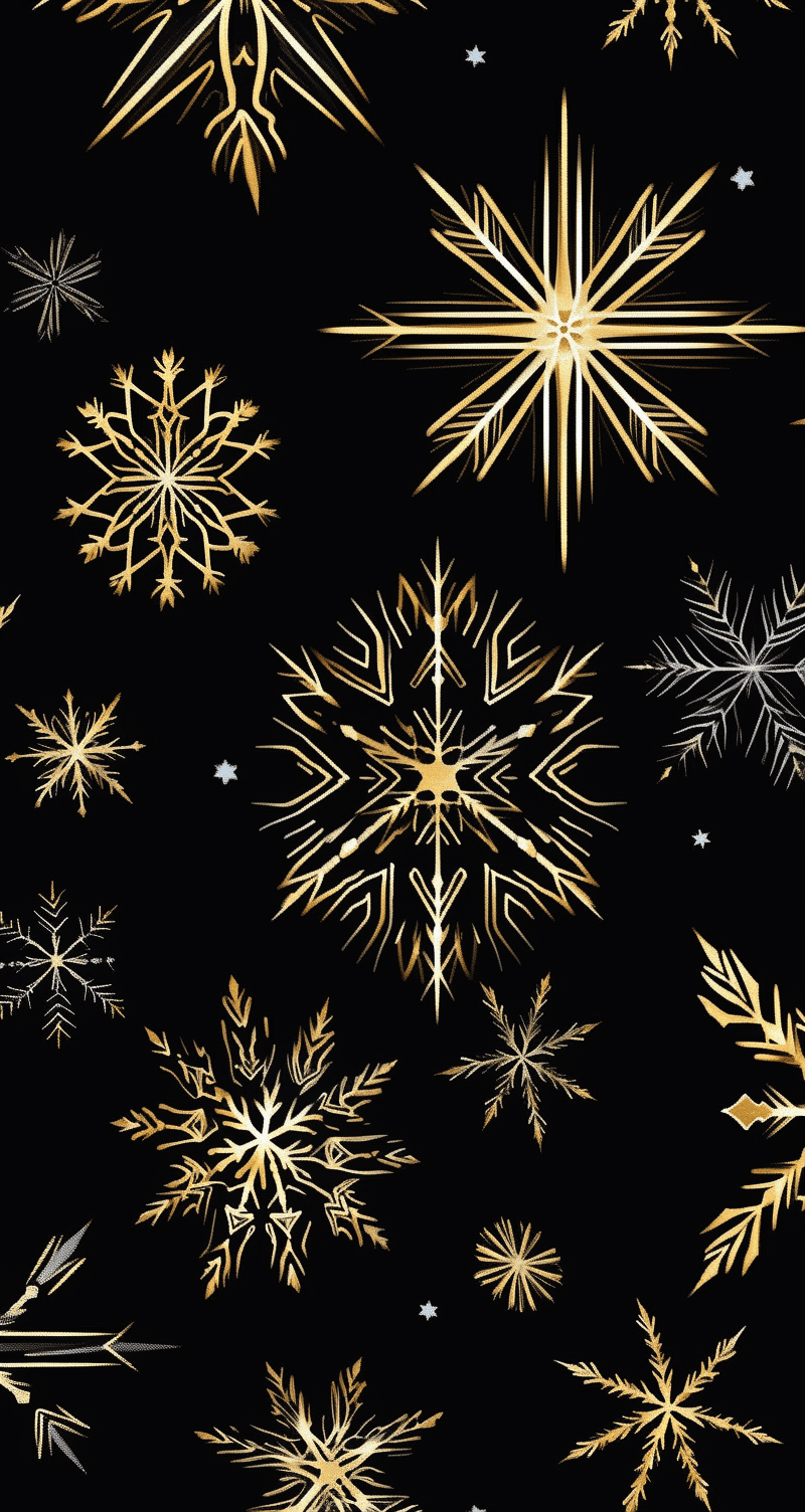 Christmas Snowflake Blast original repeating artwork