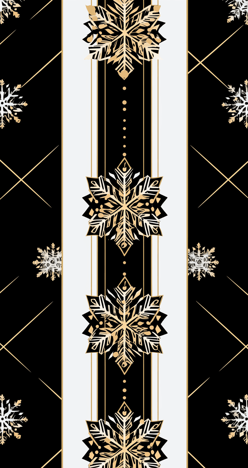 Christmas Snowflake Sunlit original repeating artwork