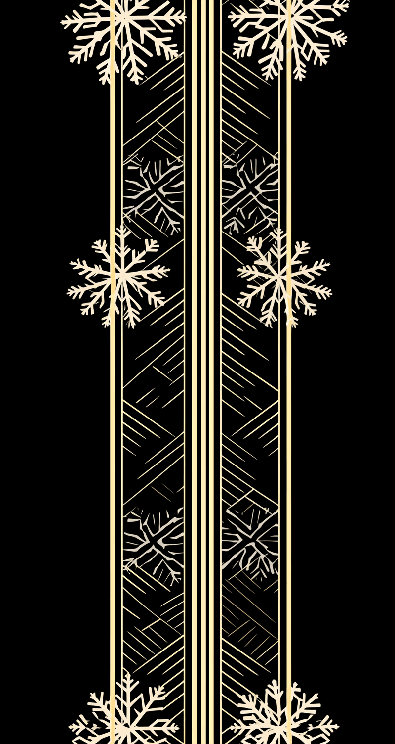 Christmas Snowflake Kick original repeating artwork