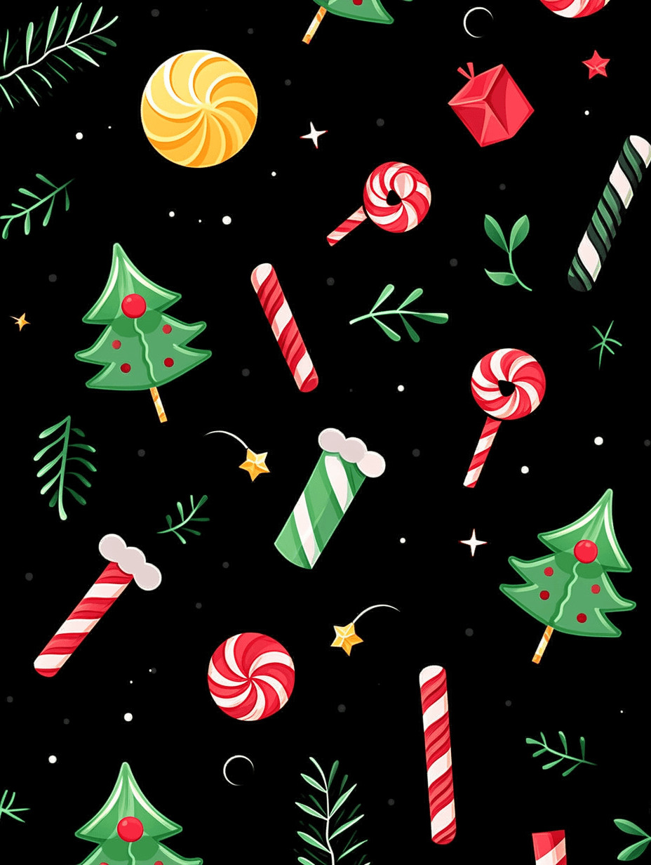 Christmas Tree 768 original repeating artwork
