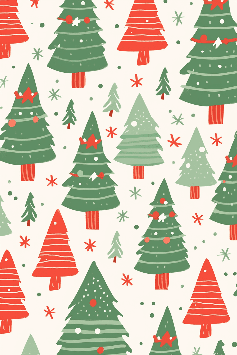 Christmas Tree 604 original repeating artwork