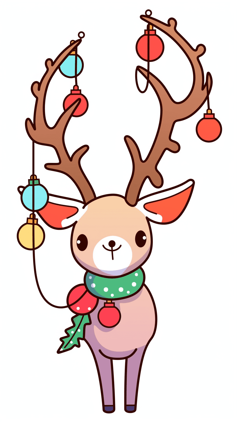 Christmas Reindeer Midnight original repeating artwork