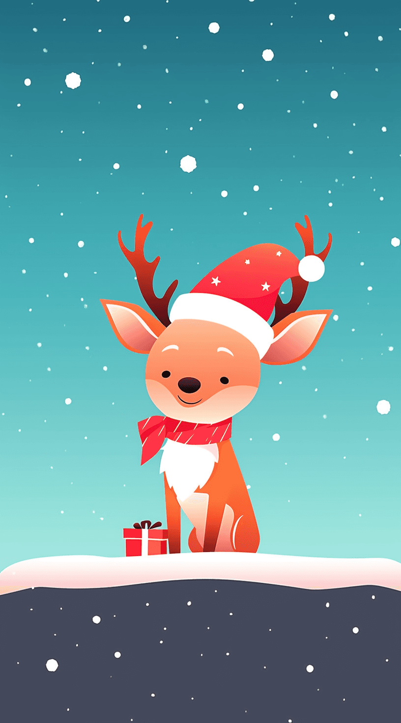 Christmas Reindeer Spark original repeating artwork