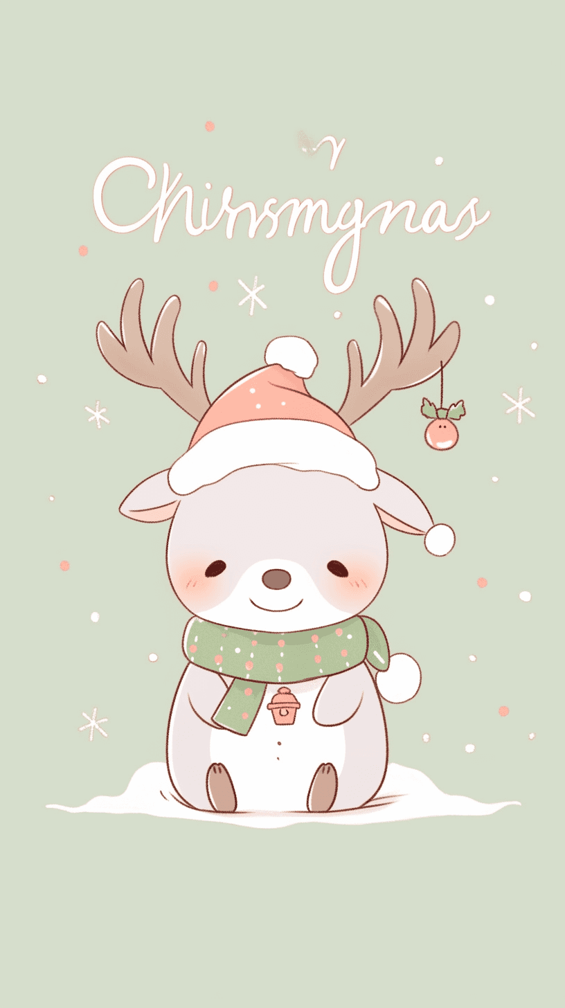 Christmas Reindeer Burst original repeating artwork