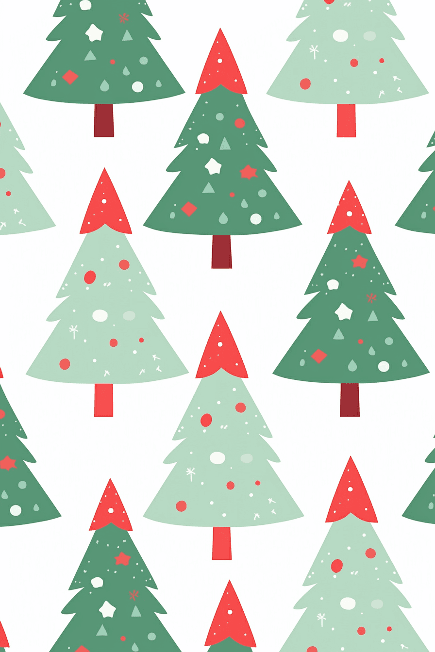 Christmas Christmas Tree 046 original repeating artwork