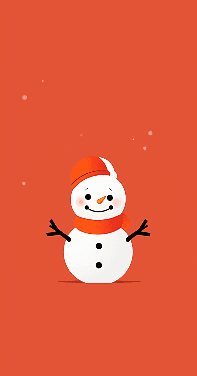 Christmas Snowman Sprint original repeating artwork