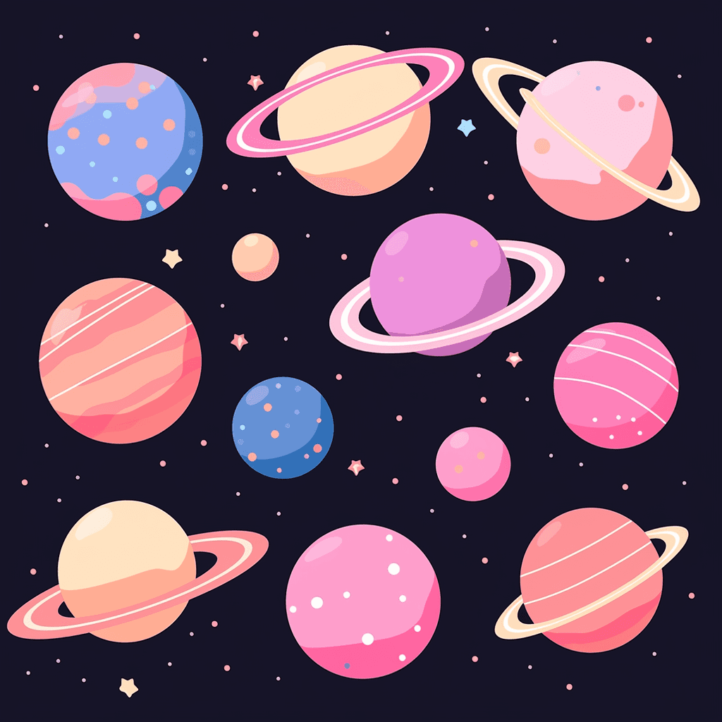 Planet Bop original repeating artwork