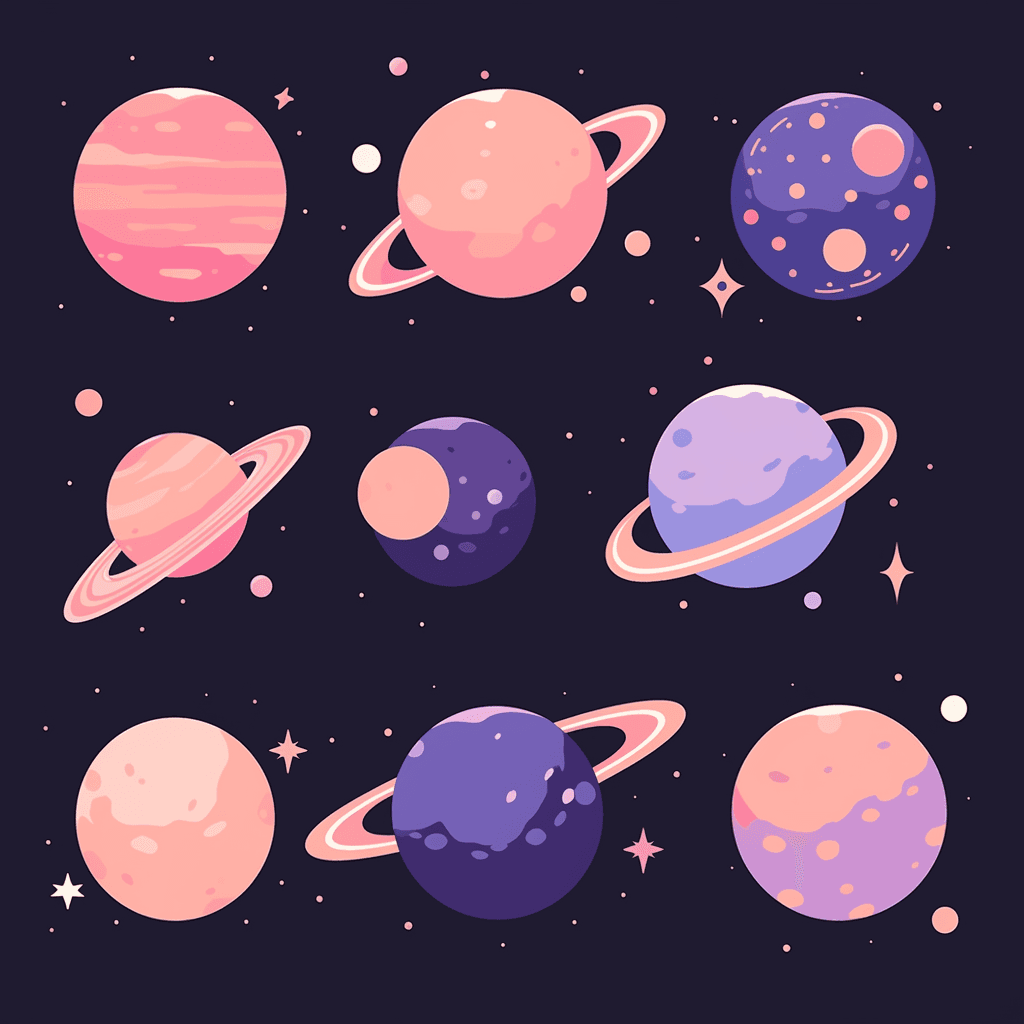 Planet 150 original repeating artwork