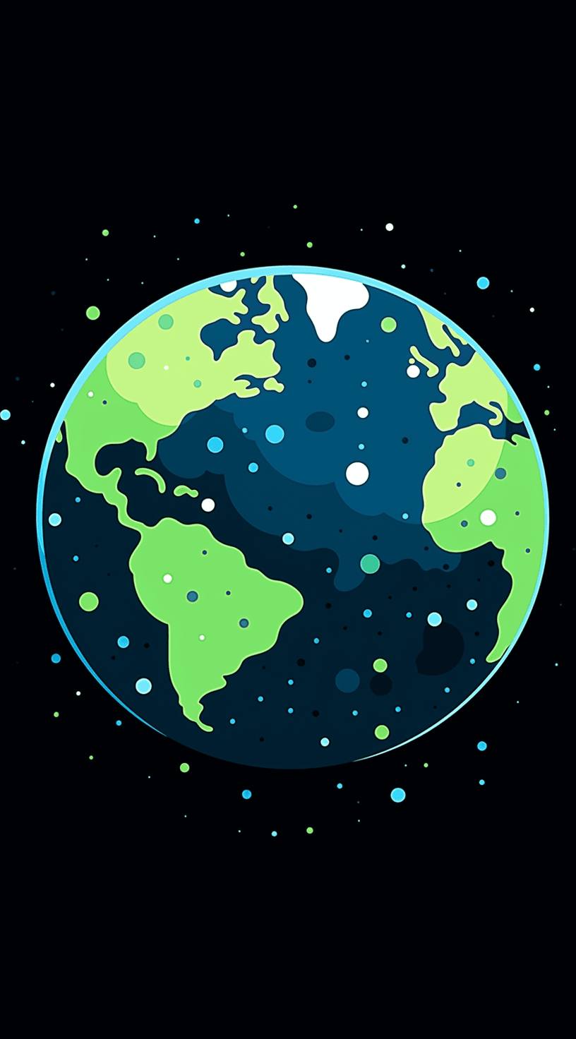 Earth original repeating artwork