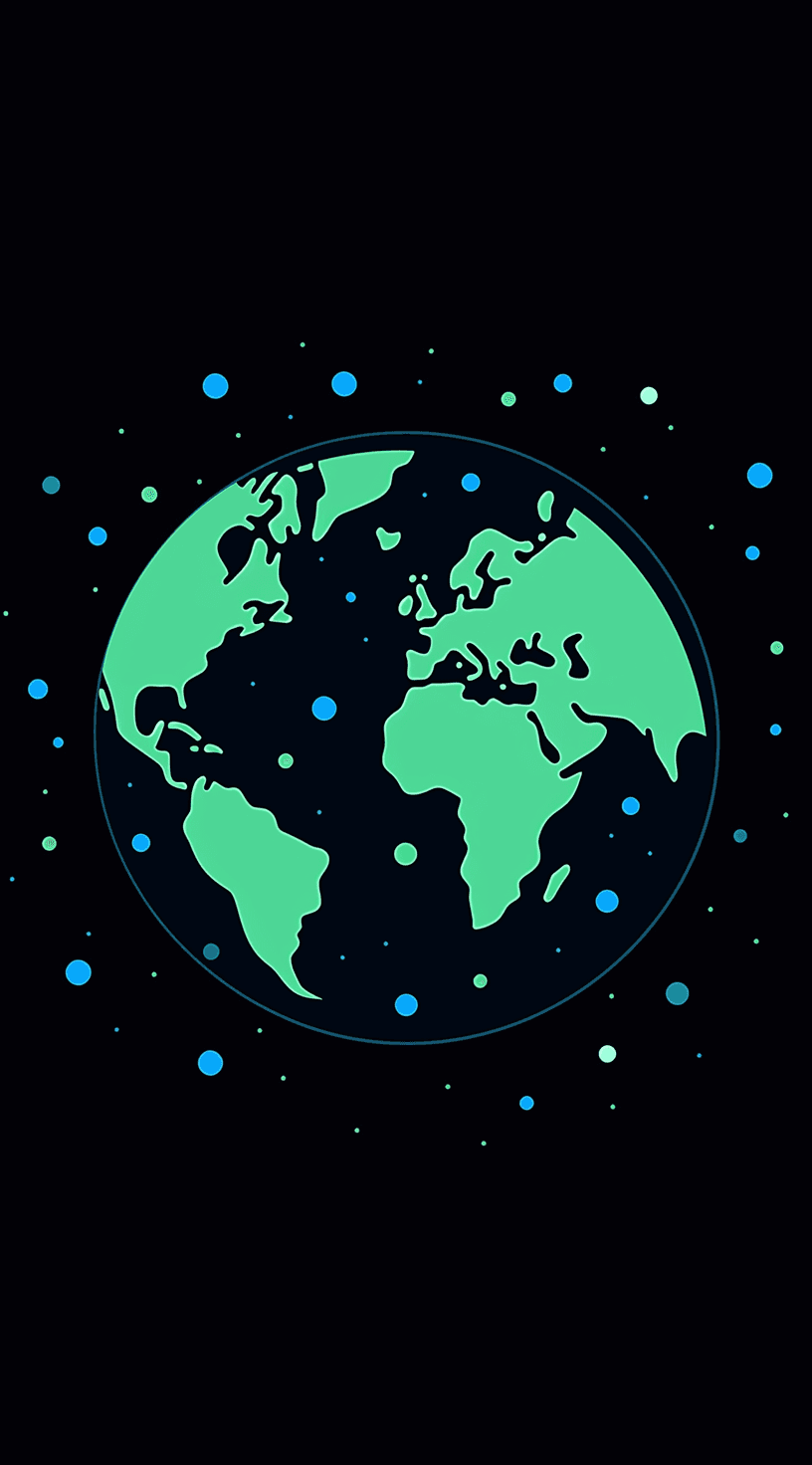 Earth Club original repeating artwork