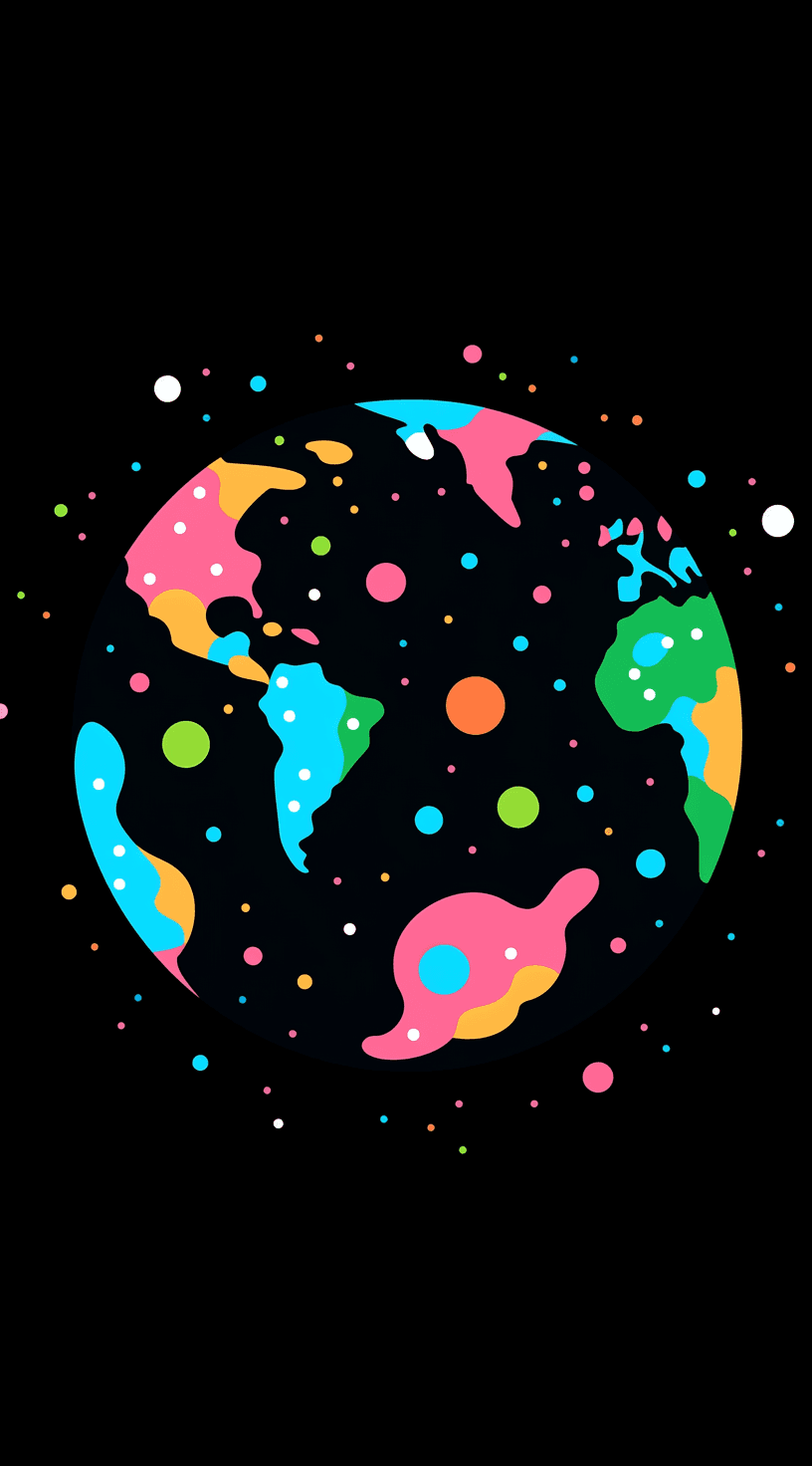Planet Rooftop original repeating artwork