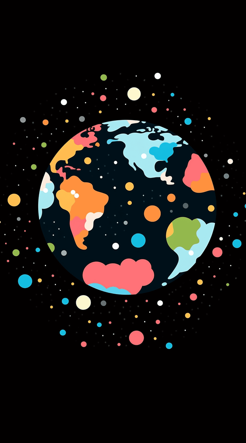 Planet 005 original repeating artwork