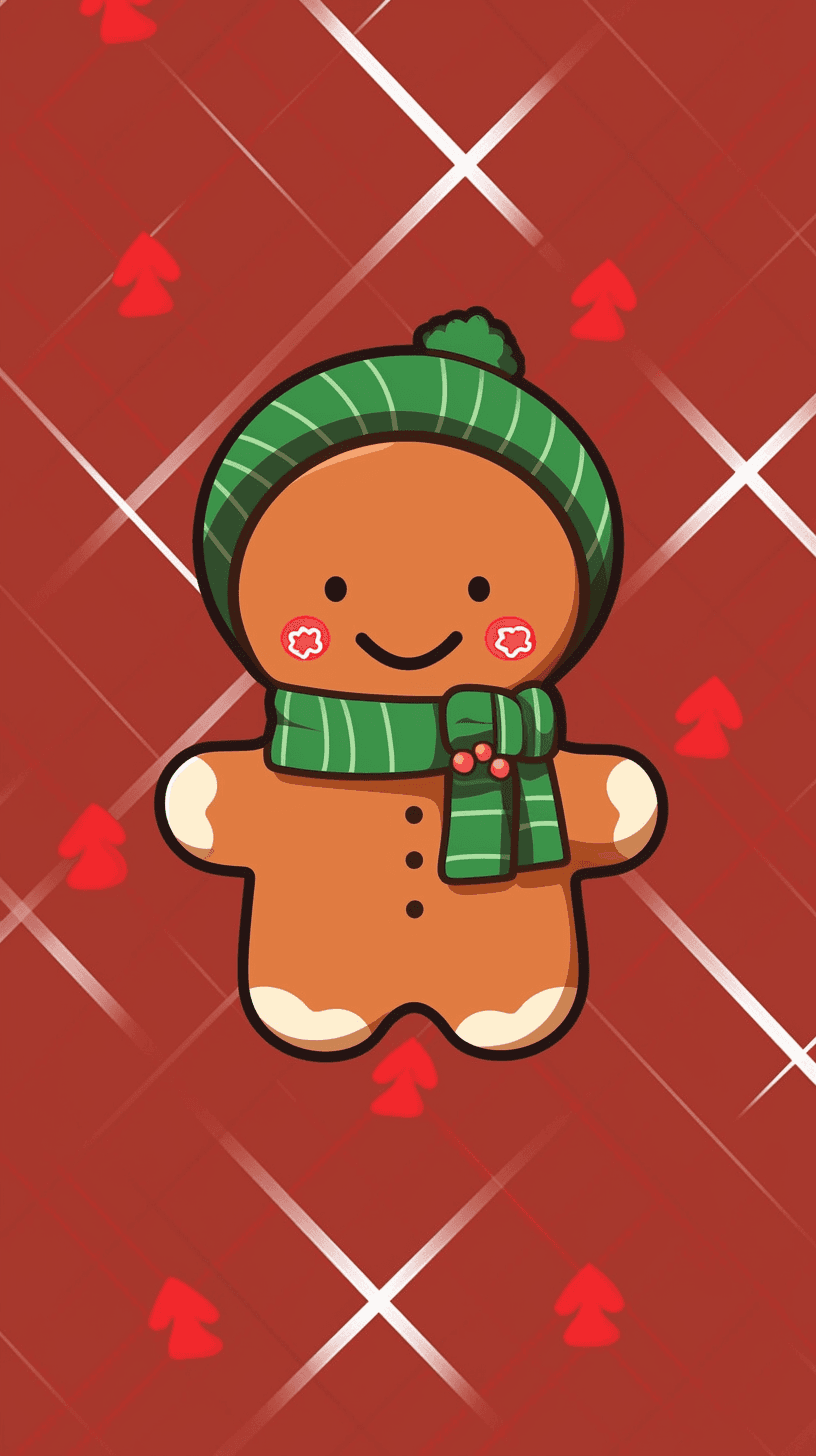Christmas Bear Sprint original repeating artwork