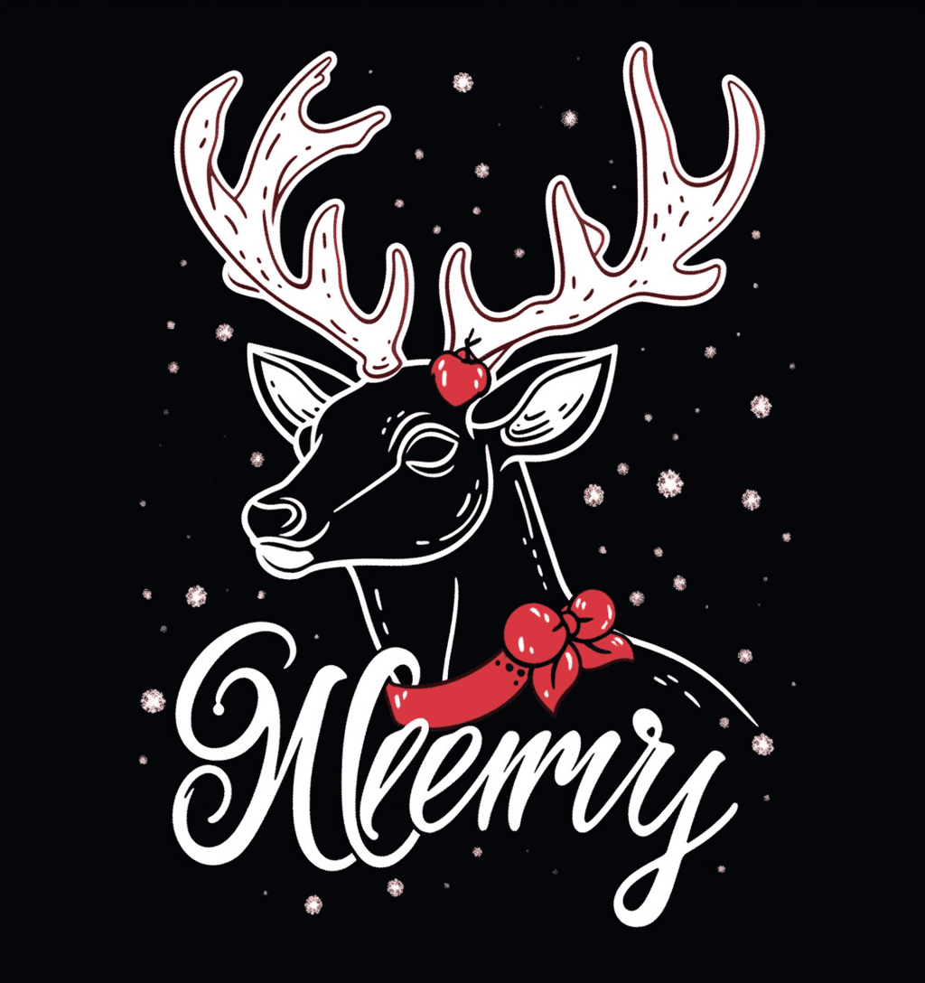 Christmas Reindeer 001 original repeating artwork