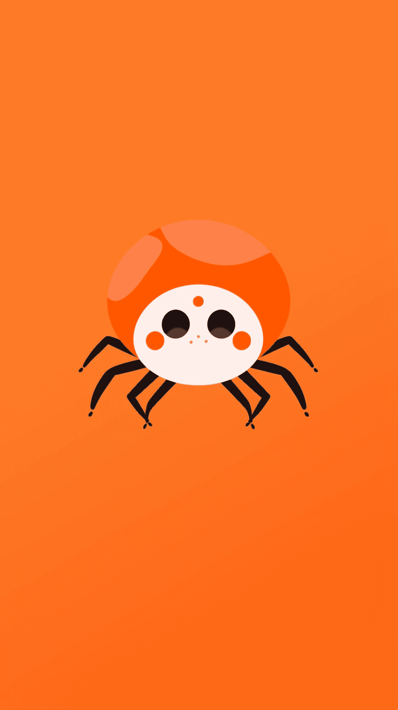 Halloween Spider Tune original repeating artwork