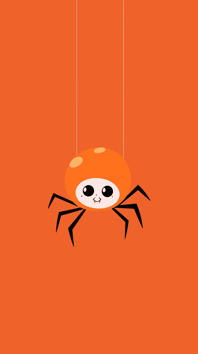 Halloween Spider Fair original repeating artwork