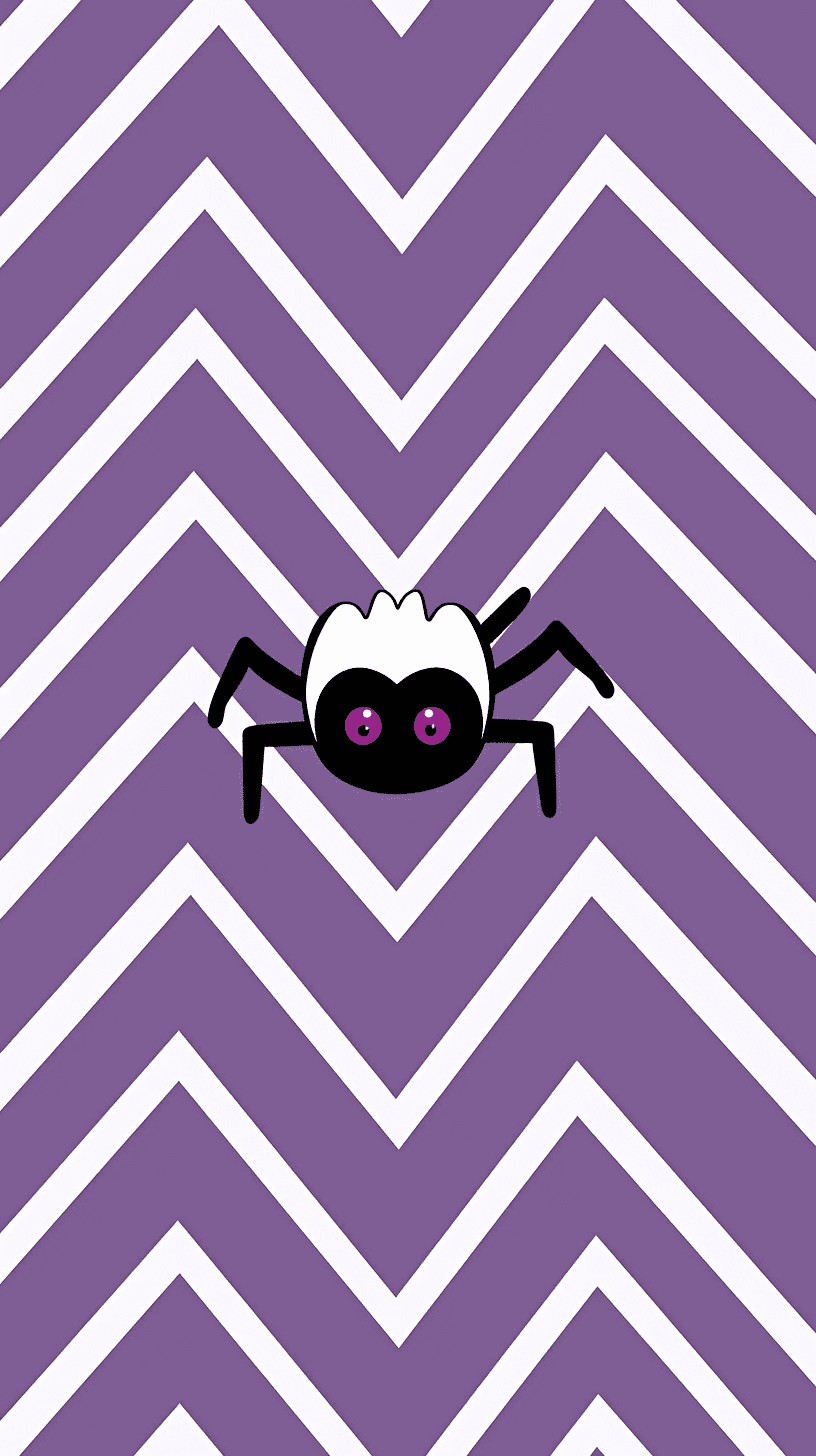Halloween Spider Pals original repeating artwork
