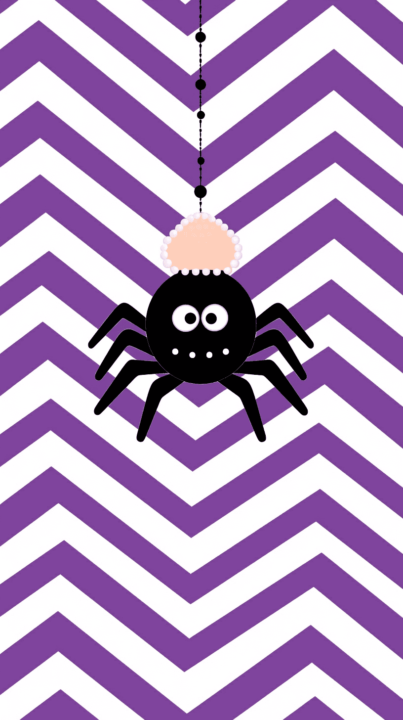 Halloween Spider Carnival original repeating artwork