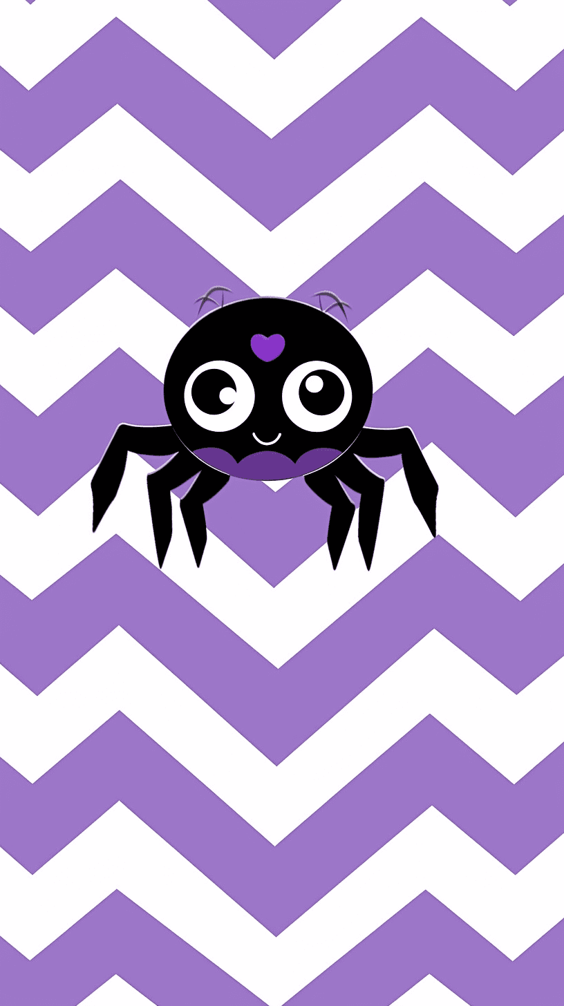Halloween Spider Bounce original repeating artwork