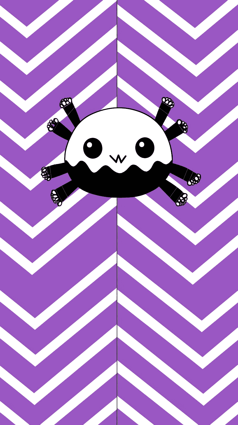 Halloween Spider Club original repeating artwork