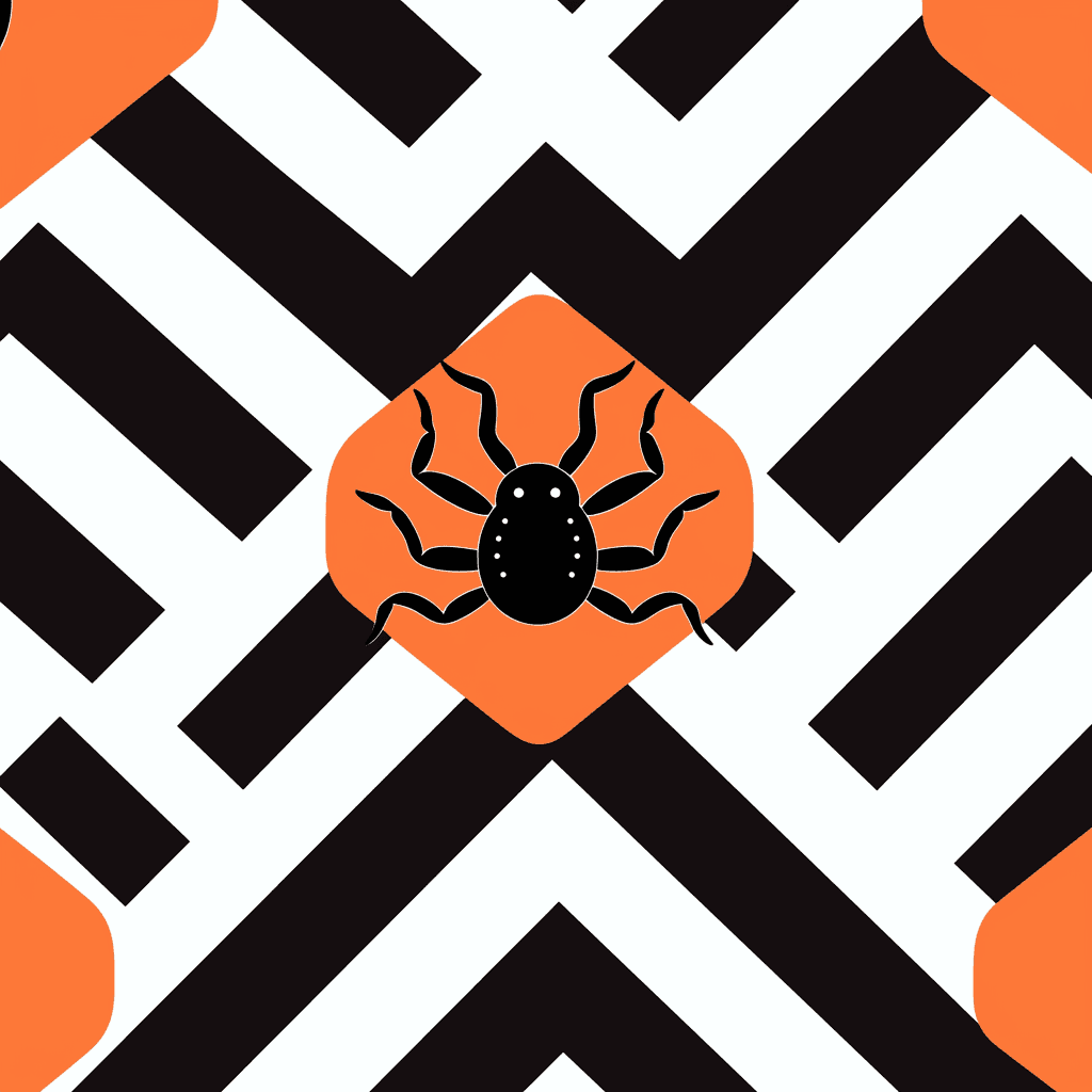 Halloween Spider Festival original repeating artwork